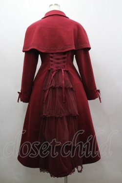 画像4: axes femme / ダブルボタンケープコート  ワイン I-26-03-16-063-AX-JA-SA-ZI