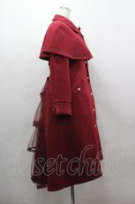 画像5: axes femme / ダブルボタンケープコート  ワイン I-26-03-16-063-AX-JA-SA-ZI (5)