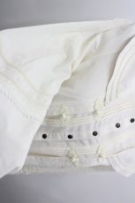 画像2: Desoro Works / チャイナスナップボタンブラウス  生成り I-26-03-16-007-GO-BL-SA-ZI (2)