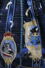 画像6: MiKi（海外ロリータブランド） / フクロウ額縁チェックセーラー襟ワンピース  青Ｘチェック I-26-03-16-065-LO-OP-SA-ZI (6)