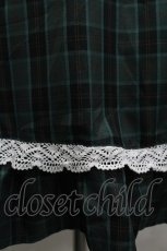 画像6: Eri Aino's collaboration / シャーロットの水曜日 ワンピース S グリーンチェック I-26-03-16-068-PU-TO-SA-ZI (6)