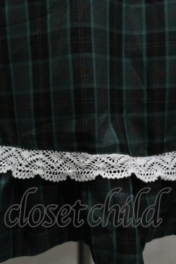 画像6: Eri Aino's collaboration / シャーロットの水曜日 ワンピース S グリーンチェック I-26-03-16-068-PU-TO-SA-ZI