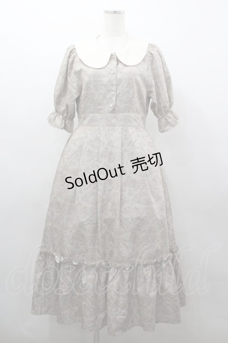 画像1: m petit by misako / NINA’Sコラボトワルドジュイワンピース M ブラウン I-26-03-16-069-LO-OP-SA-ZI (1)