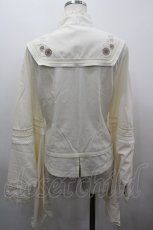 画像4: Desoro Works / チャイナスナップボタンブラウス  生成り I-26-03-16-007-GO-BL-SA-ZI (4)