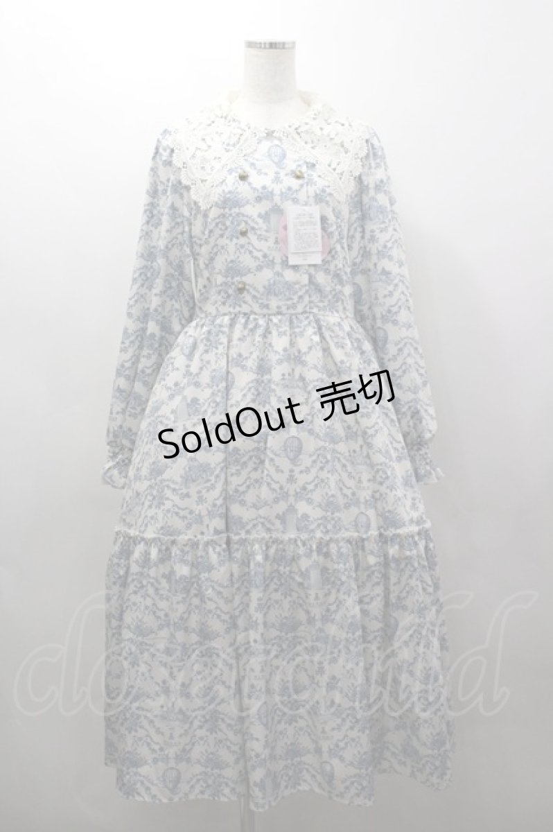 画像1: m petit by misako / トワルドジュイワンピース L 白 I-26-03-16-071-LO-OP-SA-ZI (1)