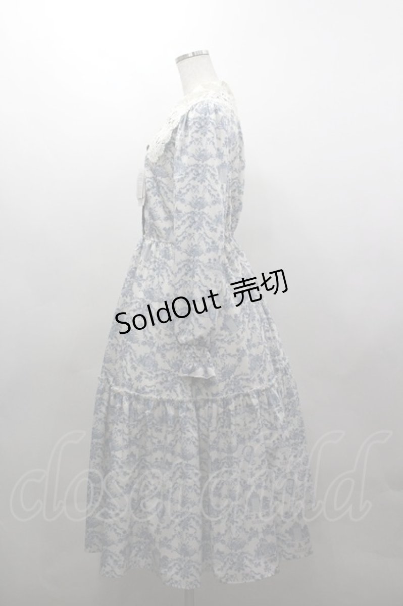 画像2: m petit by misako / トワルドジュイワンピース L 白 I-26-03-16-071-LO-OP-SA-ZI (2)