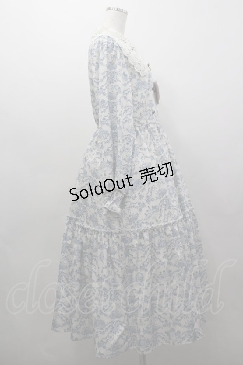 画像4: m petit by misako / トワルドジュイワンピース L 白 I-26-03-16-071-LO-OP-SA-ZI (4)