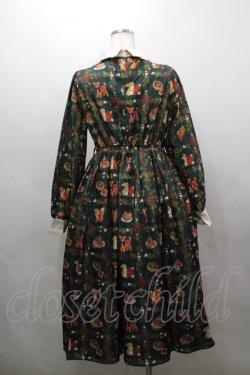 画像3: axes femme kawaii / 森のケーキ屋さん柄ワンピース M グリーン I-26-03-16-072-AX-OP-SA-ZI