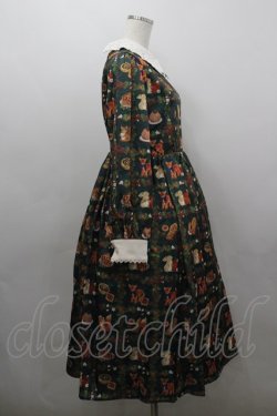 画像4: axes femme kawaii / 森のケーキ屋さん柄ワンピース M グリーン I-26-03-16-072-AX-OP-SA-ZI