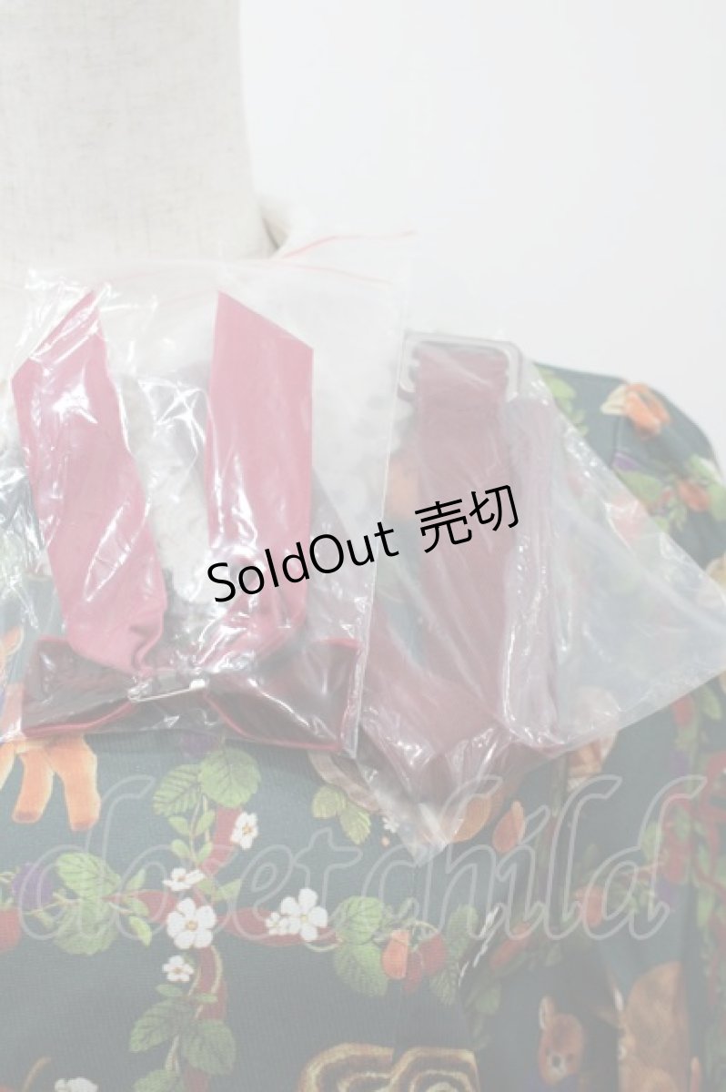 画像6: axes femme kawaii / 森のケーキ屋さん柄ワンピース M グリーン I-26-03-16-072-AX-OP-SA-ZI (6)