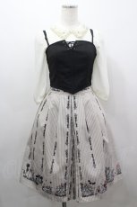 画像1: Secret Honey / Once Upon a Dream Onepiece 2014( ブライアローズver. )  白X黒Ｘベージュ I-26-03-16-077-CA-OP-SA-ZI (1)