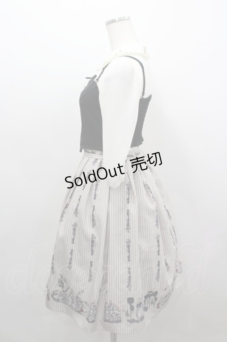 画像2: Secret Honey / Once Upon a Dream Onepiece 2014( ブライアローズver. )  白X黒Ｘベージュ I-26-03-16-077-CA-OP-SA-ZI (2)