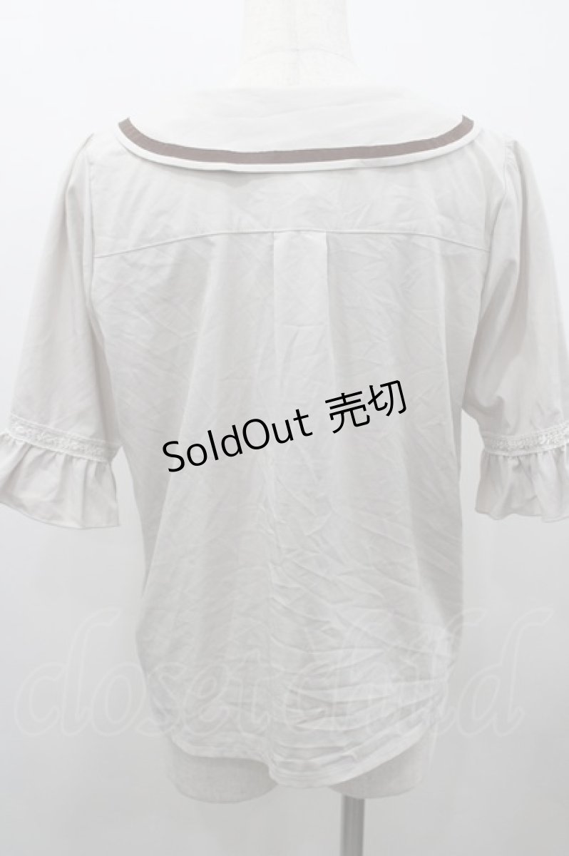 画像3: axes femme / タイ付ブラウス  ベージュ I-26-03-16-001-AX-BL-SA-ZI (3)