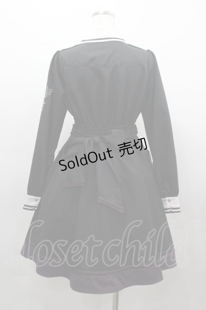 画像3: Amavel / Starry Medalミリタリーワンピース  黒Ｘ白 I-26-03-16-080-CA-OP-SA-ZI (3)