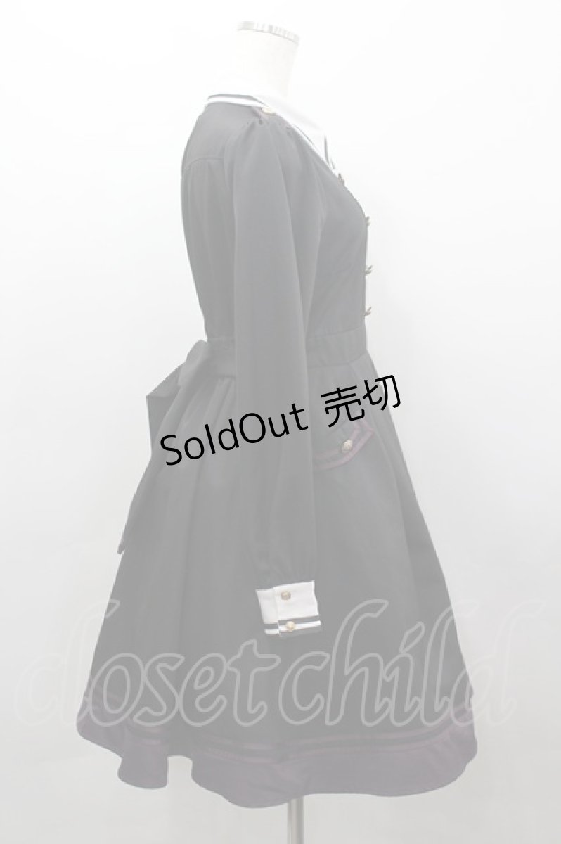 画像4: Amavel / Starry Medalミリタリーワンピース  黒Ｘ白 I-26-03-16-080-CA-OP-SA-ZI (4)