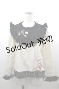 PINK HOUSE / ハロウィーンワンダーランド刺繍使いブラウス  キナリ I-26-03-16-010-LO-BL-SA-ZI