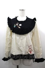 画像1: PINK HOUSE / ハロウィーンワンダーランド刺繍使いブラウス  キナリ I-26-03-16-010-LO-BL-SA-ZI (1)