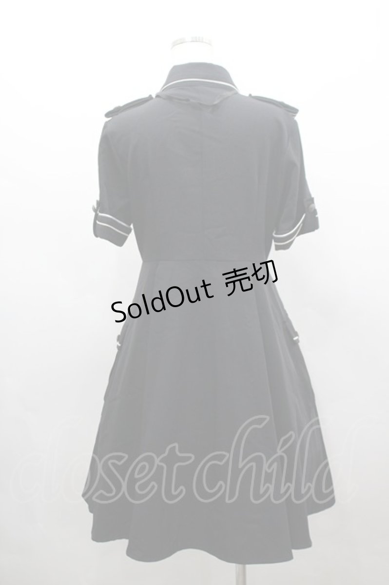 画像3: LOLITAその他(お買取対象外) / リボンビジュー付き半袖ワンピース  黒Ｘ白 I-26-03-16-083-LO-OP-SA-ZI (3)