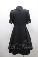 画像3: LOLITAその他(お買取対象外) / リボンビジュー付き半袖ワンピース  黒Ｘ白 I-26-03-16-083-LO-OP-SA-ZI (3)
