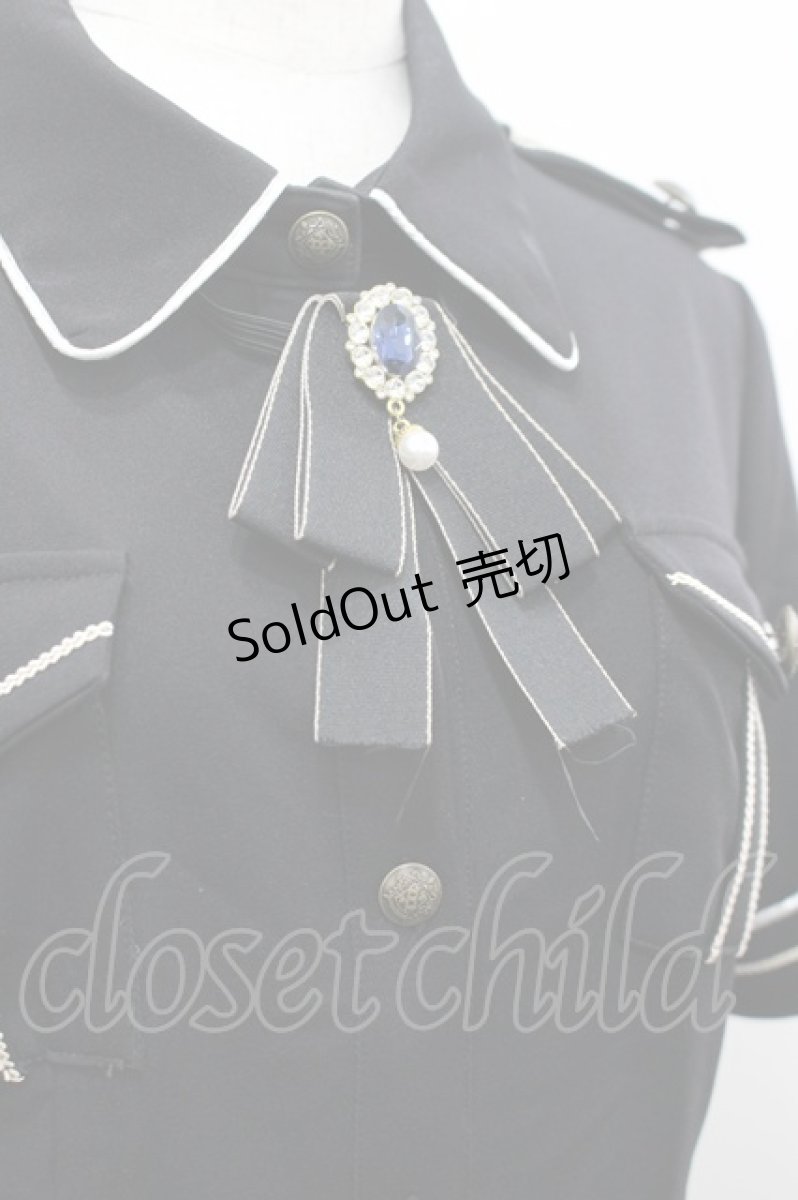 画像5: LOLITAその他(お買取対象外) / リボンビジュー付き半袖ワンピース  黒Ｘ白 I-26-03-16-083-LO-OP-SA-ZI (5)