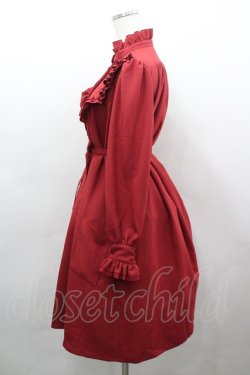 画像2: Physical Drop / ラウンドフリル長袖ワンピース  赤 I-26-03-16-084-LO-OP-SA-ZI