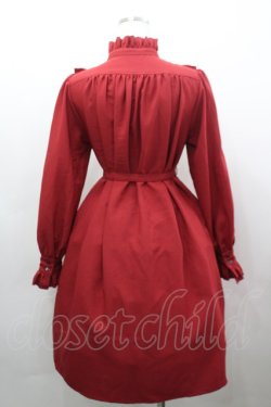 画像3: Physical Drop / ラウンドフリル長袖ワンピース  赤 I-26-03-16-084-LO-OP-SA-ZI