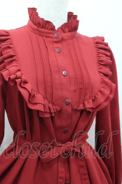 画像5: Physical Drop / ラウンドフリル長袖ワンピース  赤 I-26-03-16-084-LO-OP-SA-ZI