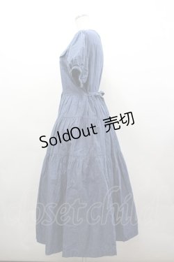 画像2: PINK HOUSE / ティアードワンピース  青 I-26-03-16-088-LO-OP-SA-ZI