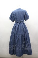 画像3: PINK HOUSE / ティアードワンピース  青 I-26-03-16-088-LO-OP-SA-ZI (3)