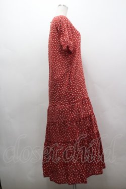 画像4: WONDERFUL WORLD / ミニローズ総柄ワンピース  赤 I-26-03-16-090-LO-OP-SA-ZI