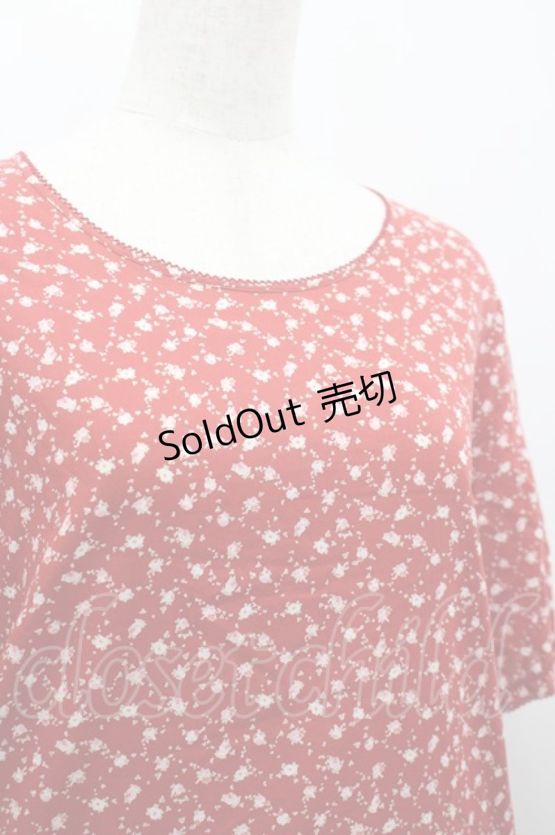 画像5: WONDERFUL WORLD / ミニローズ総柄ワンピース  赤 I-26-03-16-090-LO-OP-SA-ZI (5)