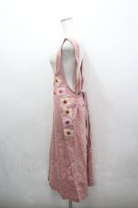 画像2: PINK HOUSE / ダッフルコートくまさん刺繍&ワッペンジャンパースカート  ピンク I-26-03-16-092-LO-OP-SA-ZI (2)