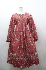 画像1: PINK HOUSE / ブルーミングドットプリントミディワンピース  ピンク I-26-03-16-093-LO-OP-SA-ZI (1)