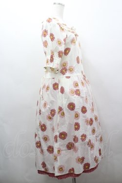 画像4: PINK HOUSE / ギンガムひな菊ワンピース  アイボリーＸ赤 I-26-03-16-094-LO-OP-SA-ZI