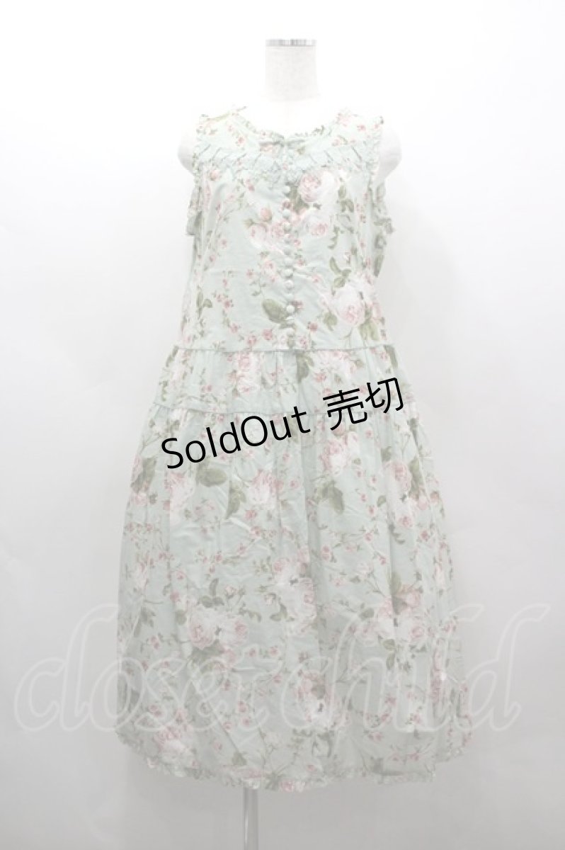 画像1: PINK HOUSE / La Reine a la roseノースリーブワンピース  ハッカ I-26-03-16-097-LO-OP-SA-ZI (1)