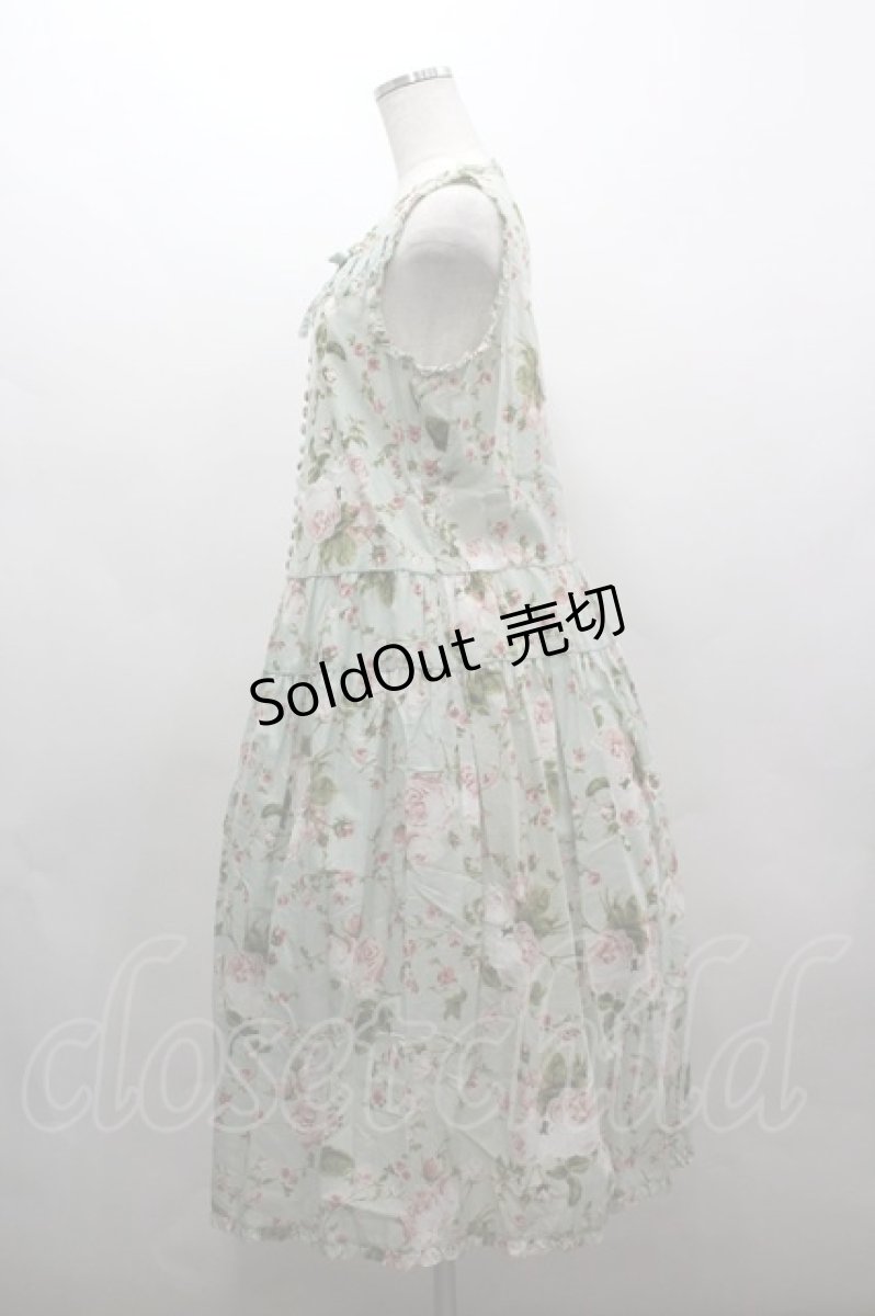 画像2: PINK HOUSE / La Reine a la roseノースリーブワンピース  ハッカ I-26-03-16-097-LO-OP-SA-ZI (2)