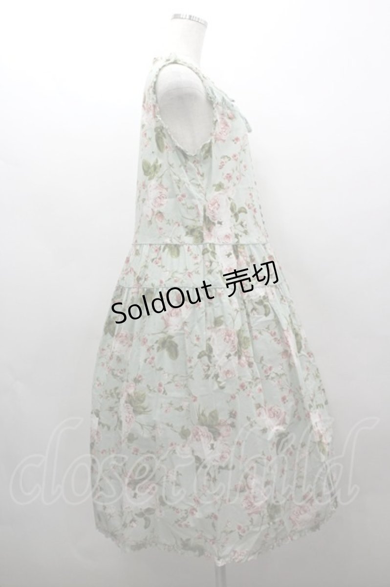 画像4: PINK HOUSE / La Reine a la roseノースリーブワンピース  ハッカ I-26-03-16-097-LO-OP-SA-ZI (4)