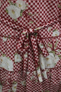 画像6: PINK HOUSE / 野ばらギンガムプリントノースリーブワンピース  赤チェックＸ白 I-26-03-16-098-LO-OP-SA-ZI