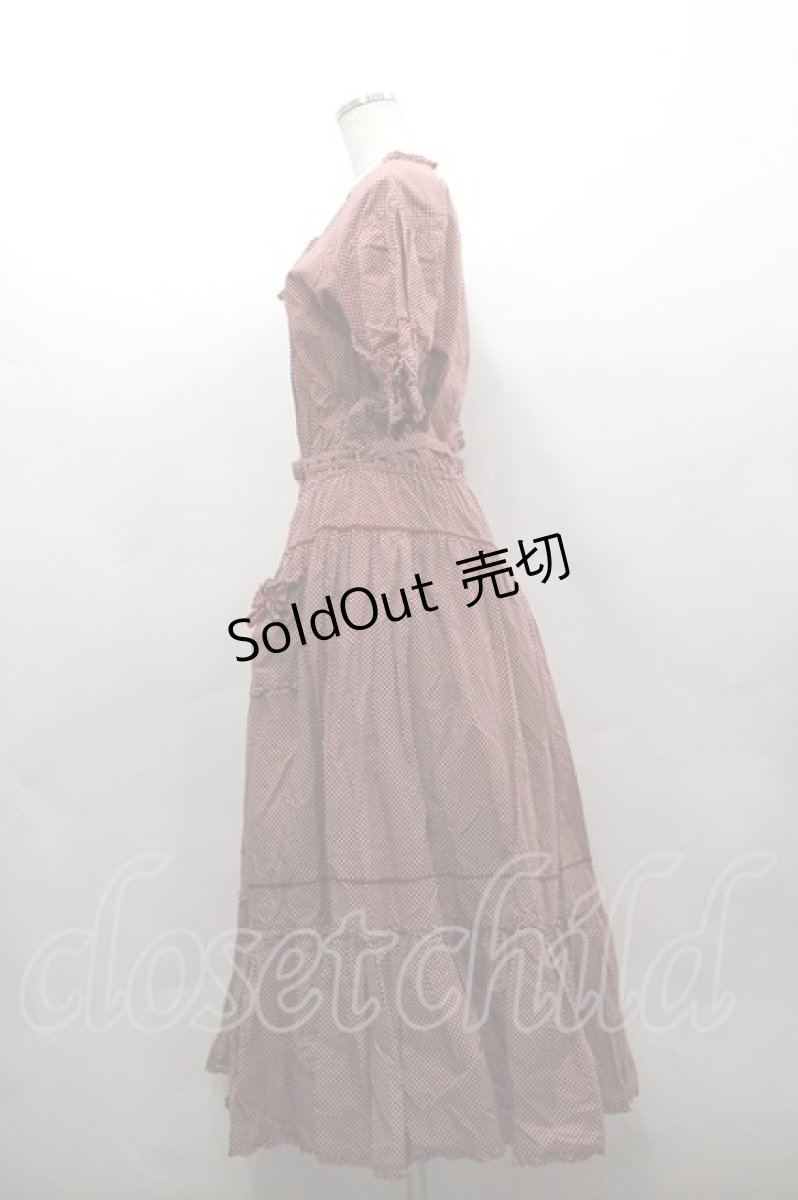 画像2: PINK HOUSE / ドット半袖ワンピース  赤Ｘ白 I-26-03-16-100-LO-OP-SA-ZI (2)