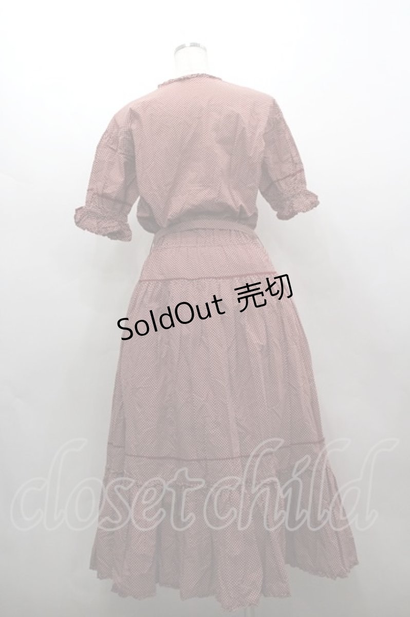 画像3: PINK HOUSE / ドット半袖ワンピース  赤Ｘ白 I-26-03-16-100-LO-OP-SA-ZI (3)