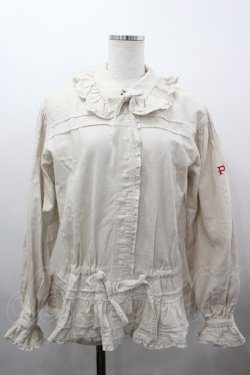 画像1: PINK HOUSE / PH刺繍長袖ブラウス  生成りＸ赤 I-26-03-16-013-LO-BL-SA-ZI