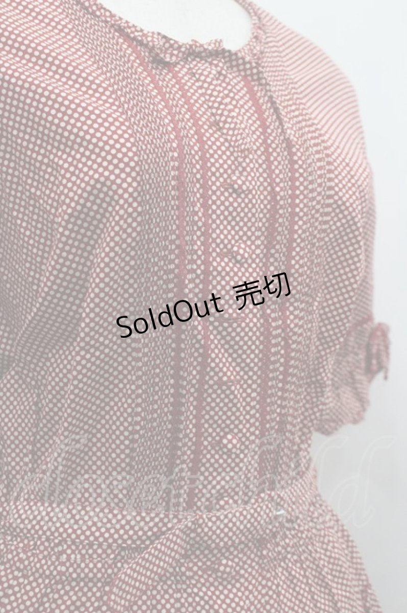 画像5: PINK HOUSE / ドット半袖ワンピース  赤Ｘ白 I-26-03-16-100-LO-OP-SA-ZI (5)