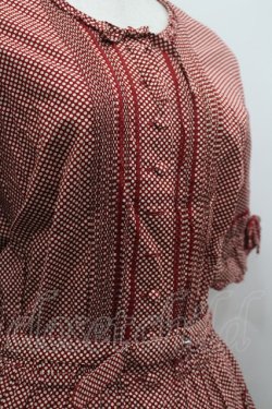 画像5: PINK HOUSE / ドット半袖ワンピース  赤Ｘ白 I-26-03-16-100-LO-OP-SA-ZI