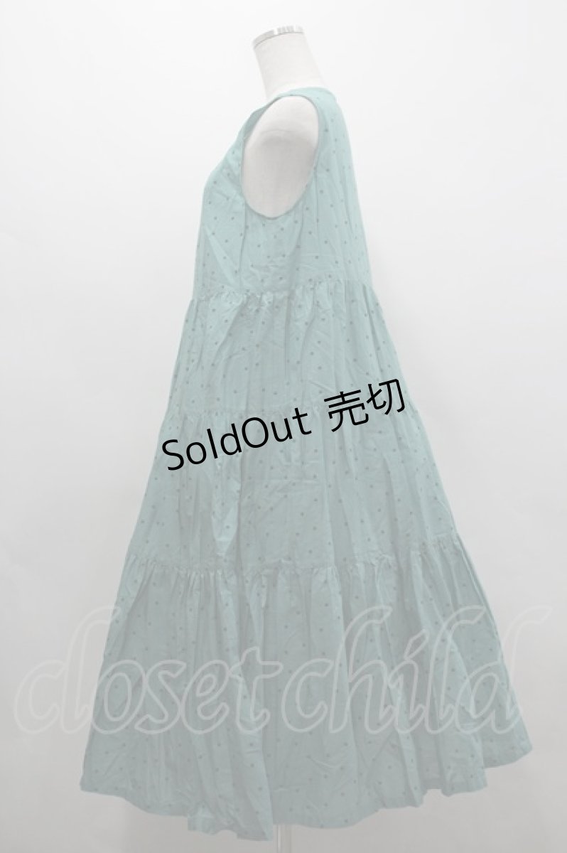 画像2: PINK HOUSE / 水玉プリントノースリーブワンピース  グリーンＸグリーン I-26-03-16-103-LO-OP-SA-ZI (2)