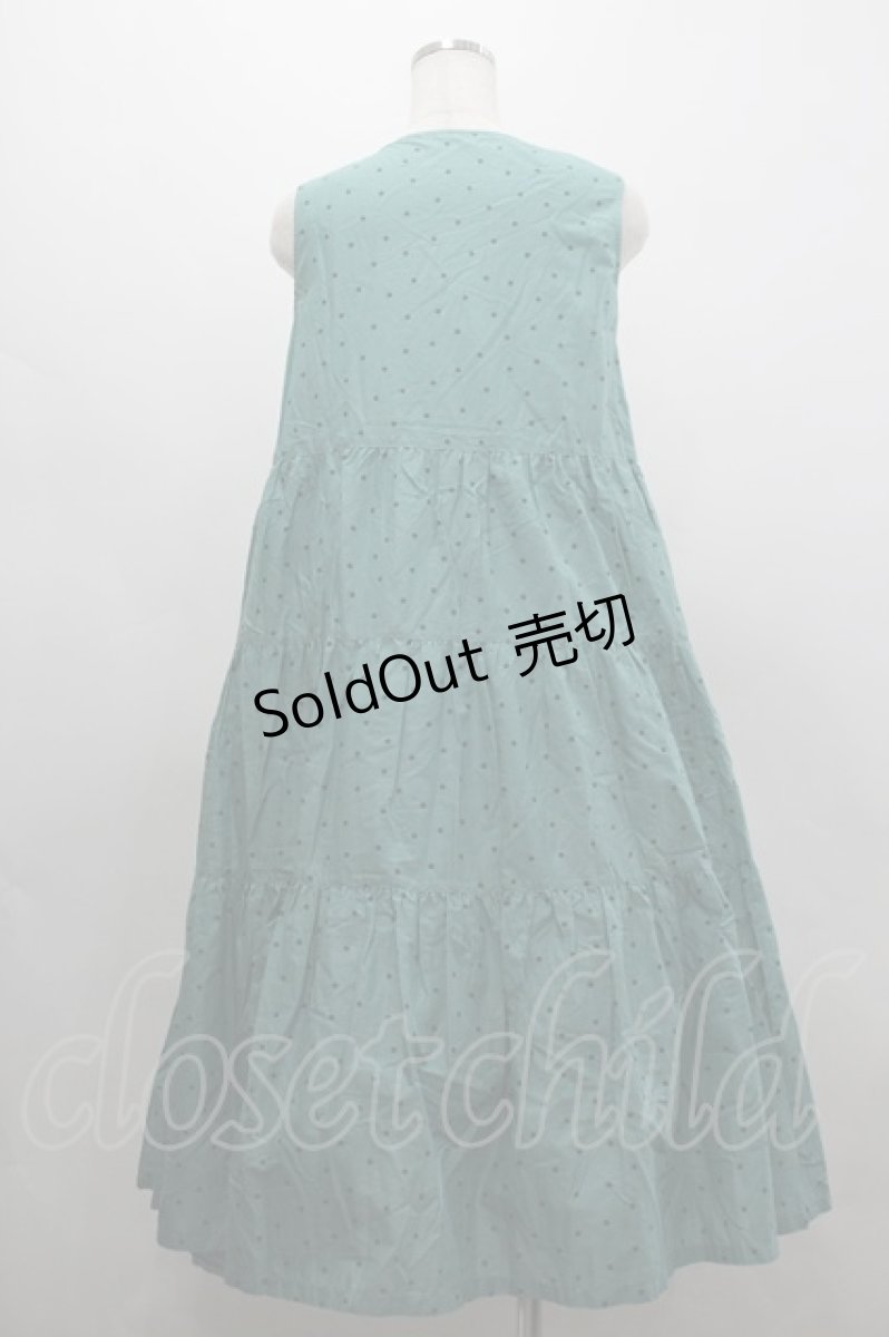 画像3: PINK HOUSE / 水玉プリントノースリーブワンピース  グリーンＸグリーン I-26-03-16-103-LO-OP-SA-ZI (3)