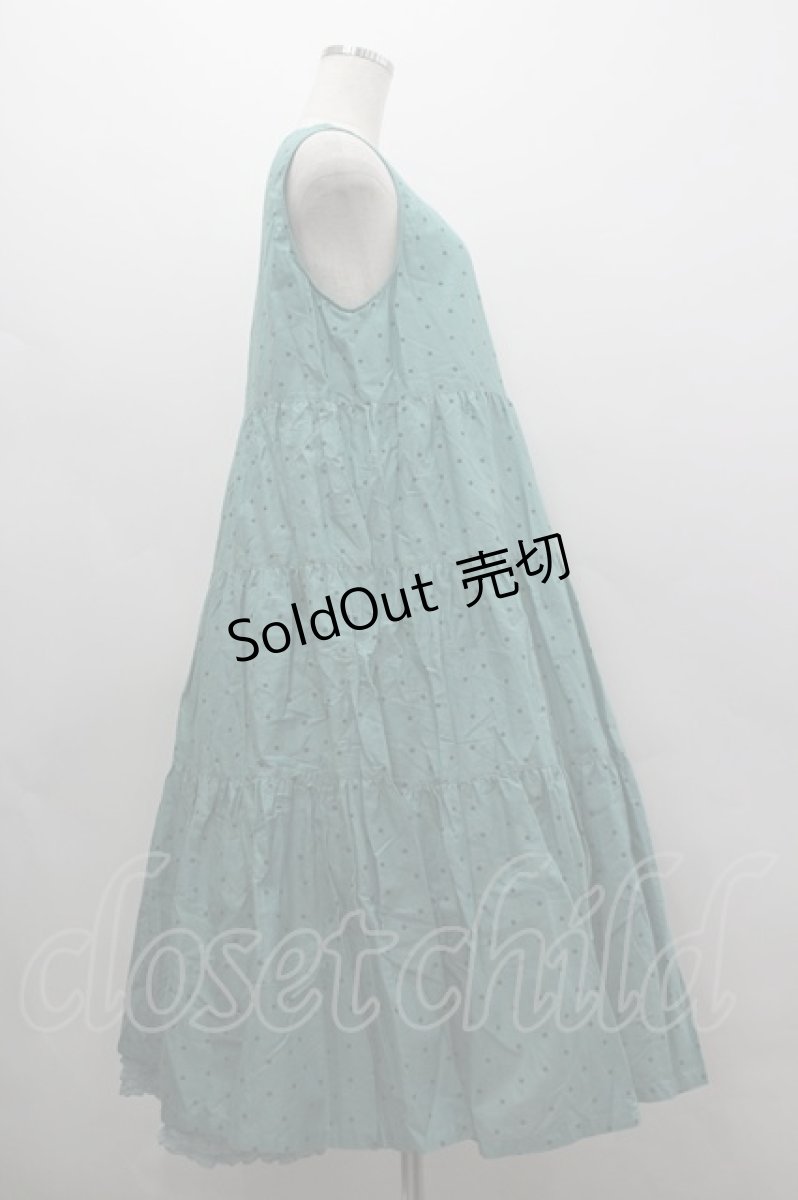 画像4: PINK HOUSE / 水玉プリントノースリーブワンピース  グリーンＸグリーン I-26-03-16-103-LO-OP-SA-ZI (4)