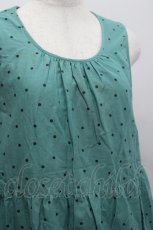 画像5: PINK HOUSE / 水玉プリントノースリーブワンピース  グリーンＸグリーン I-26-03-16-103-LO-OP-SA-ZI (5)