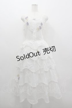 画像1: PINK HOUSE / パンジーレース使いローンキャミソールワンピース  白 I-26-03-16-104-LO-OP-SA-ZI