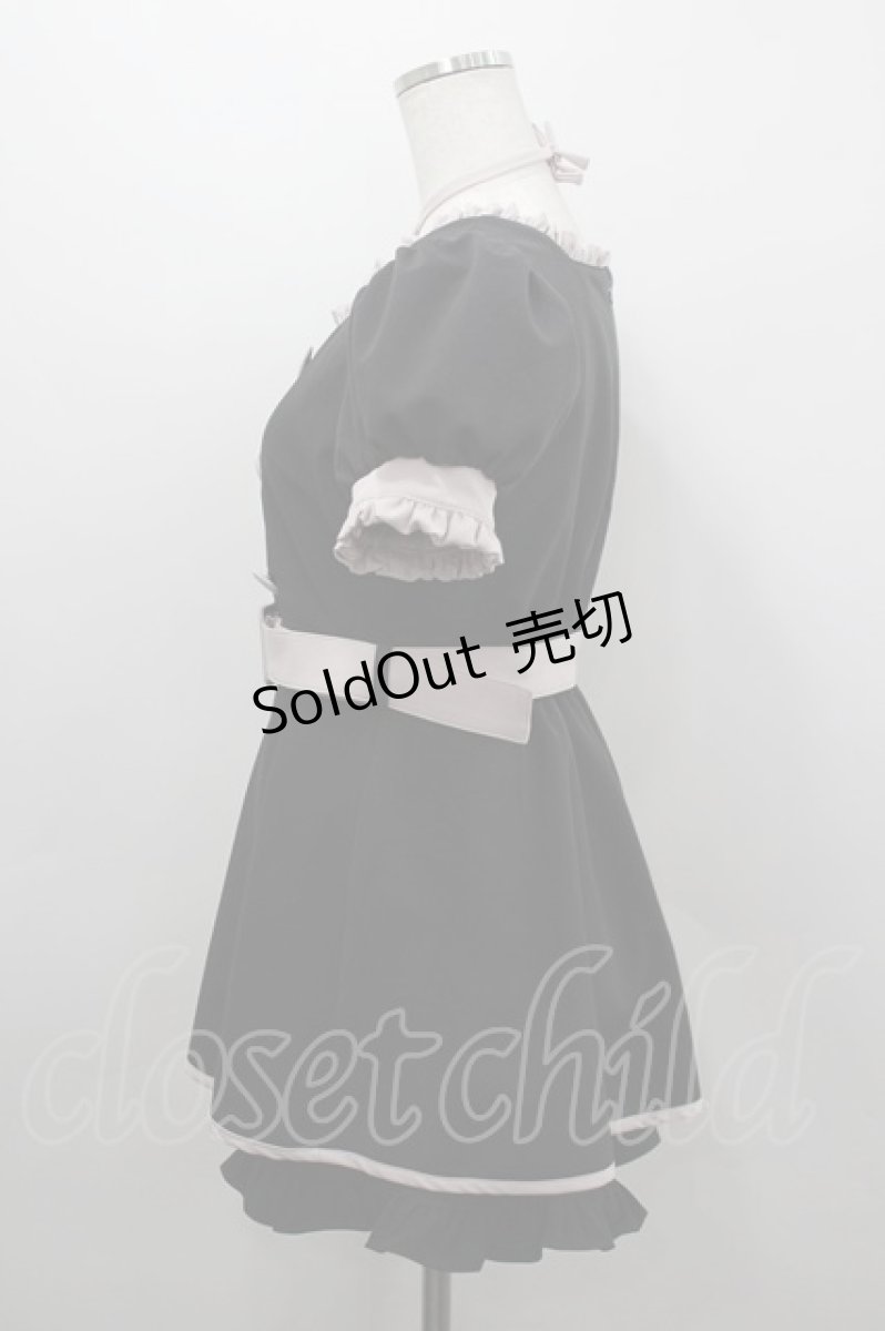 画像2: pium / フリルドーリーセットアップ  黒Ｘピンク I-26-03-16-107-0-OP-SA-ZI (2)