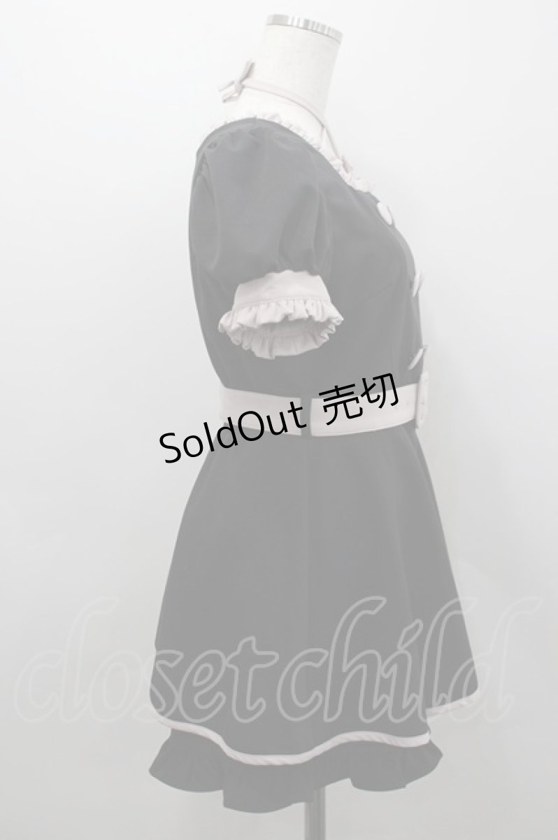 画像4: pium / フリルドーリーセットアップ  黒Ｘピンク I-26-03-16-107-0-OP-SA-ZI (4)